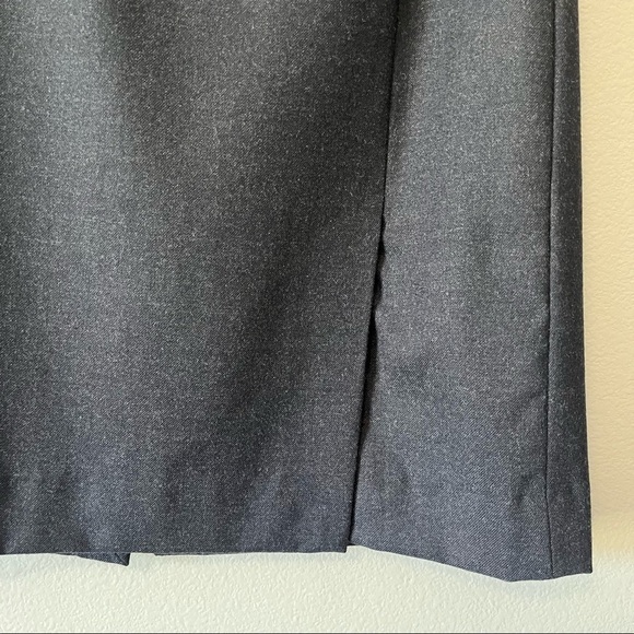 Falconnable Wool Pencil Suit Skirt Charcoal Gray Size 2 Lined Professional Work - Picture 3 of 9